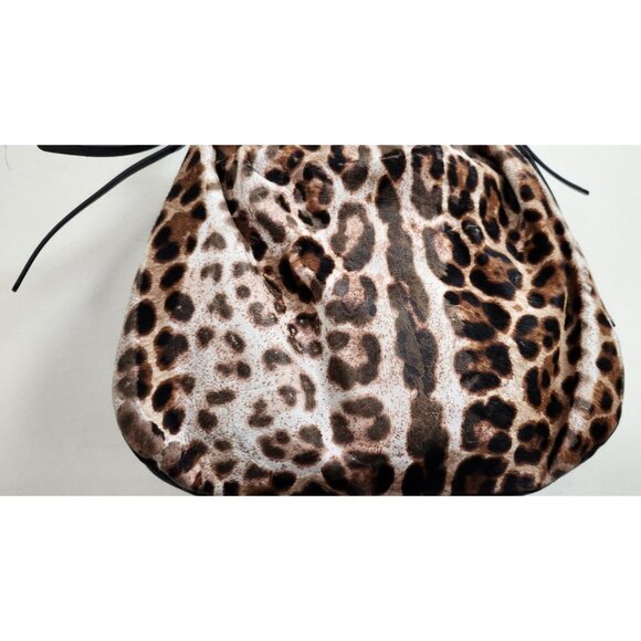Jimmy Choo Animal Print Hobo Bag Fur & Leather Designer Handbag - Picture 6 of 16